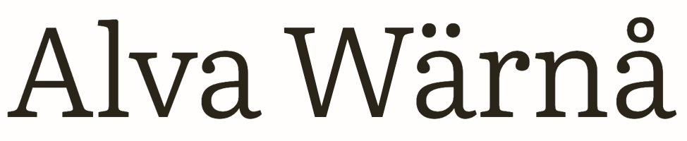 Alva Wärnå | Portfolio Logo